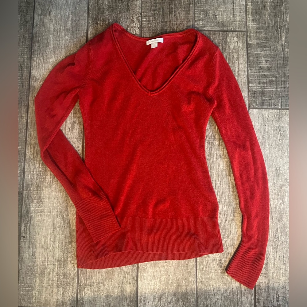Red New York and Company Sweater, size XS